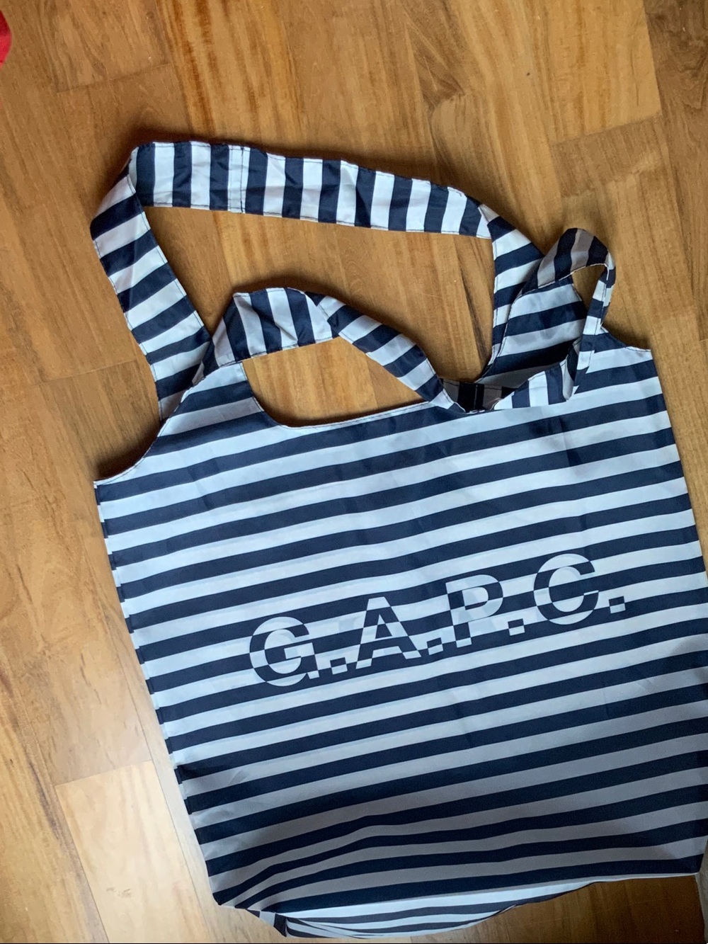 Large GAP APC Blue and White Striped Shopping Tote GAP bag APC Carryall tote bag